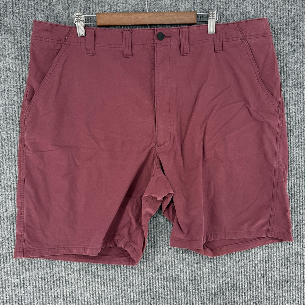 Vintage Wrangler Mens Outdoor Series Stretch Shorts Burgundy Red Size 44